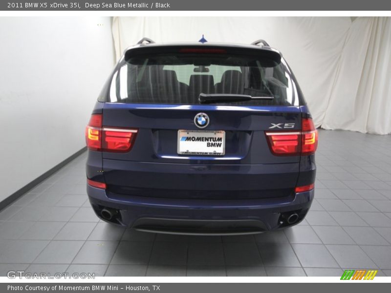 Deep Sea Blue Metallic / Black 2011 BMW X5 xDrive 35i
