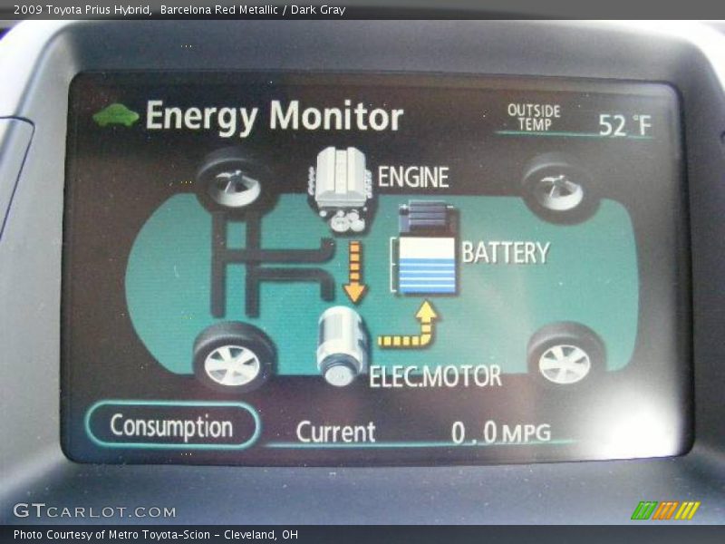 Barcelona Red Metallic / Dark Gray 2009 Toyota Prius Hybrid