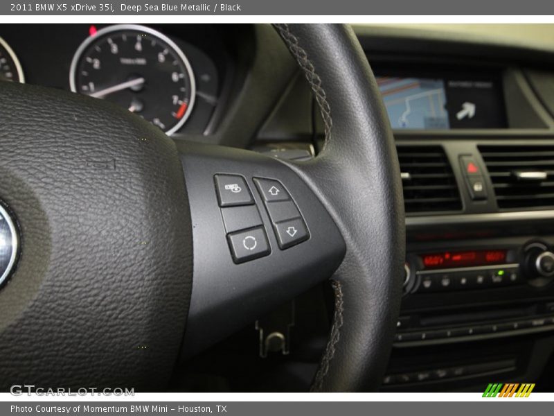 Deep Sea Blue Metallic / Black 2011 BMW X5 xDrive 35i