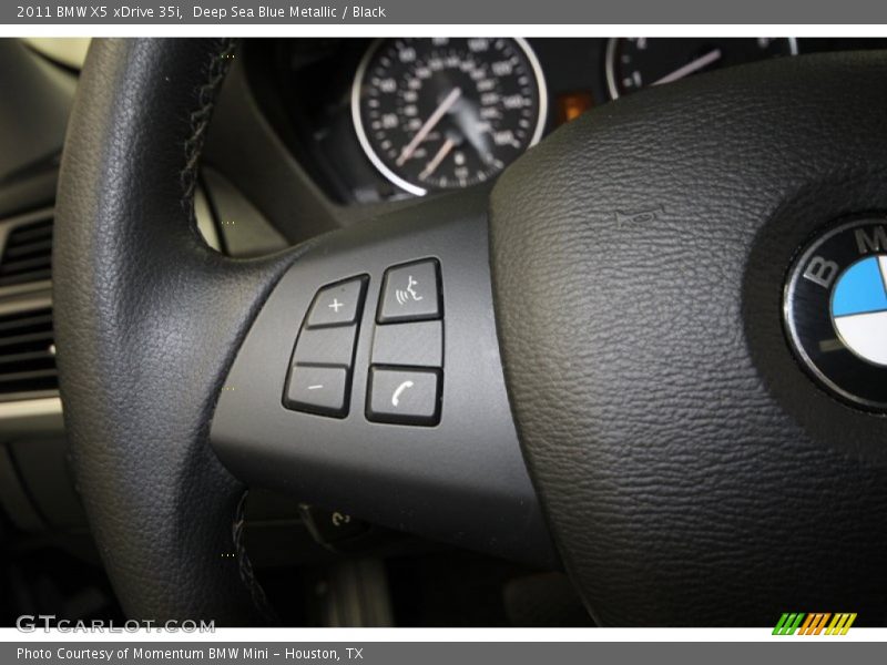 Deep Sea Blue Metallic / Black 2011 BMW X5 xDrive 35i