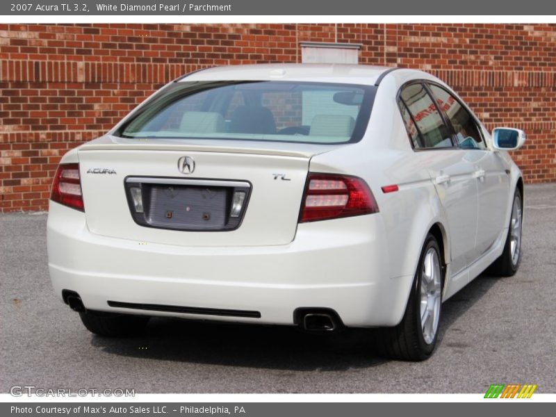 White Diamond Pearl / Parchment 2007 Acura TL 3.2