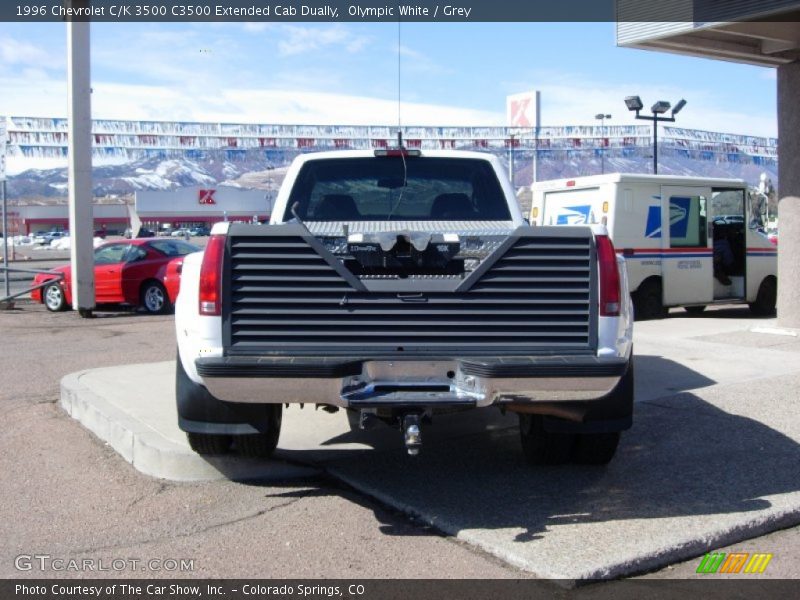 Olympic White / Grey 1996 Chevrolet C/K 3500 C3500 Extended Cab Dually