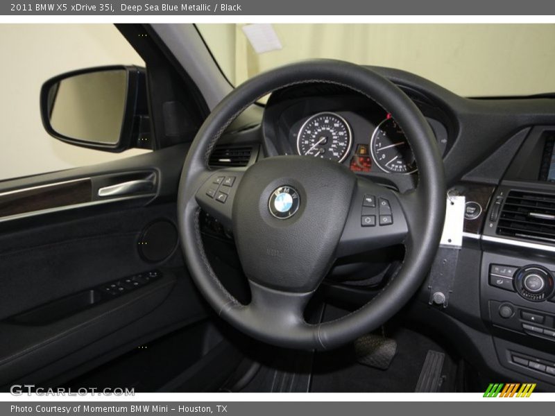 Deep Sea Blue Metallic / Black 2011 BMW X5 xDrive 35i