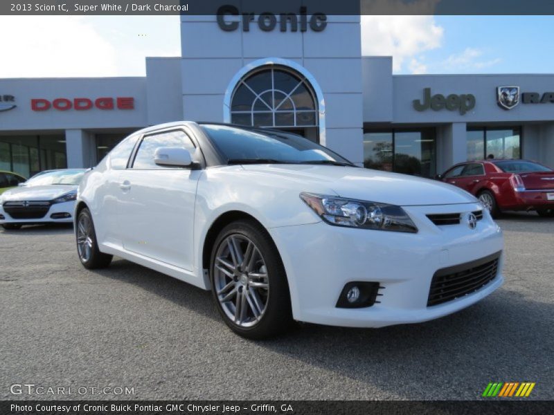 Super White / Dark Charcoal 2013 Scion tC