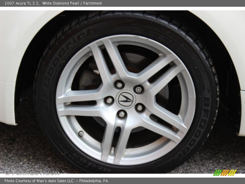 White Diamond Pearl / Parchment 2007 Acura TL 3.2