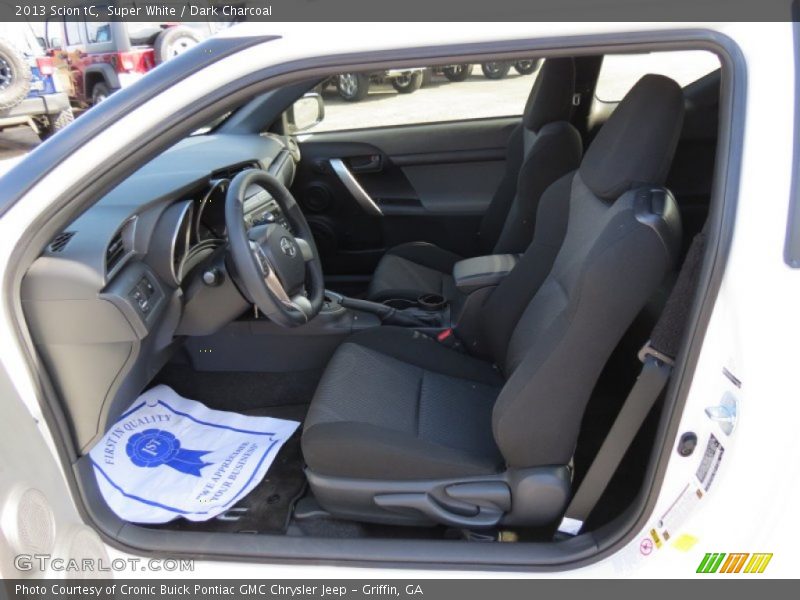 Super White / Dark Charcoal 2013 Scion tC