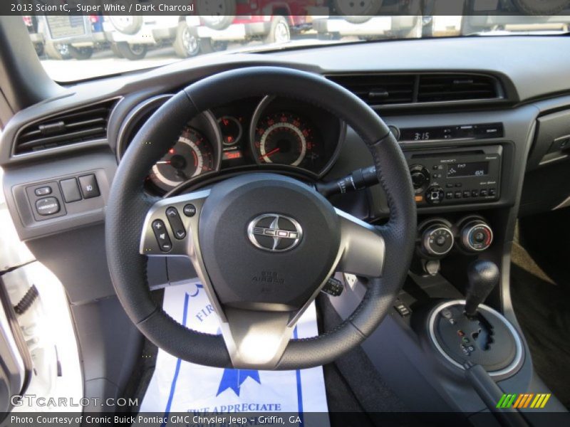 Super White / Dark Charcoal 2013 Scion tC