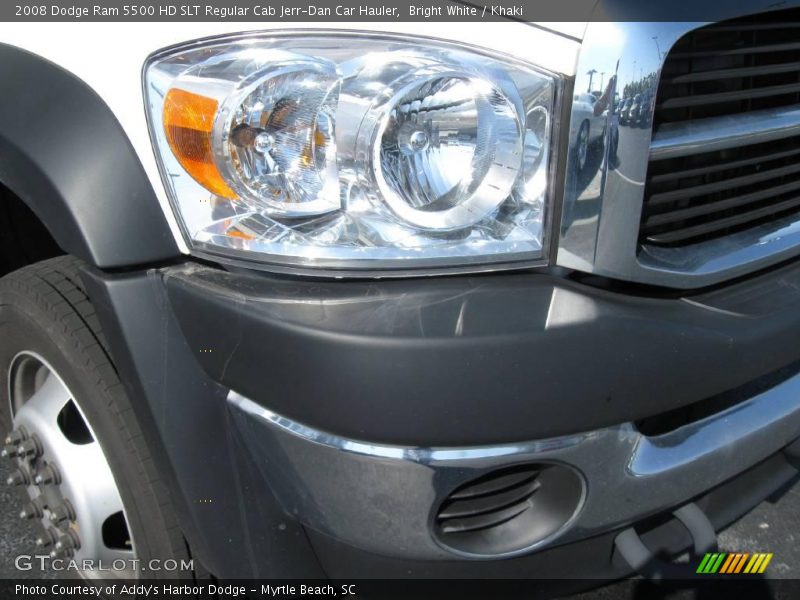 Bright White / Khaki 2008 Dodge Ram 5500 HD SLT Regular Cab Jerr-Dan Car Hauler