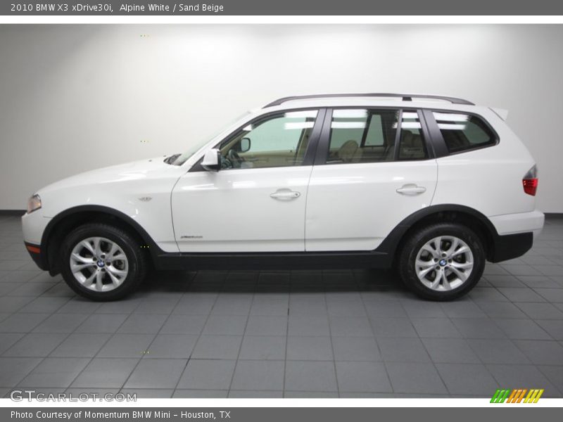 Alpine White / Sand Beige 2010 BMW X3 xDrive30i