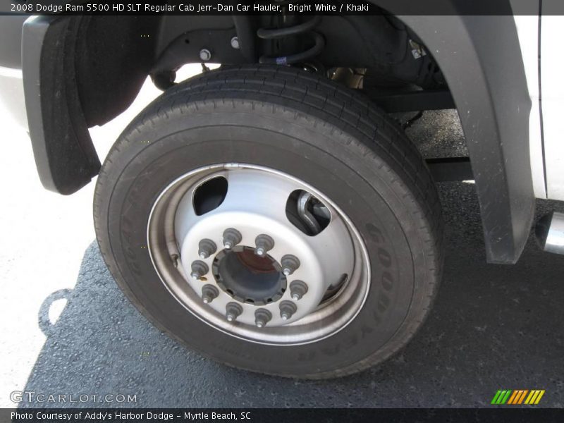 Bright White / Khaki 2008 Dodge Ram 5500 HD SLT Regular Cab Jerr-Dan Car Hauler