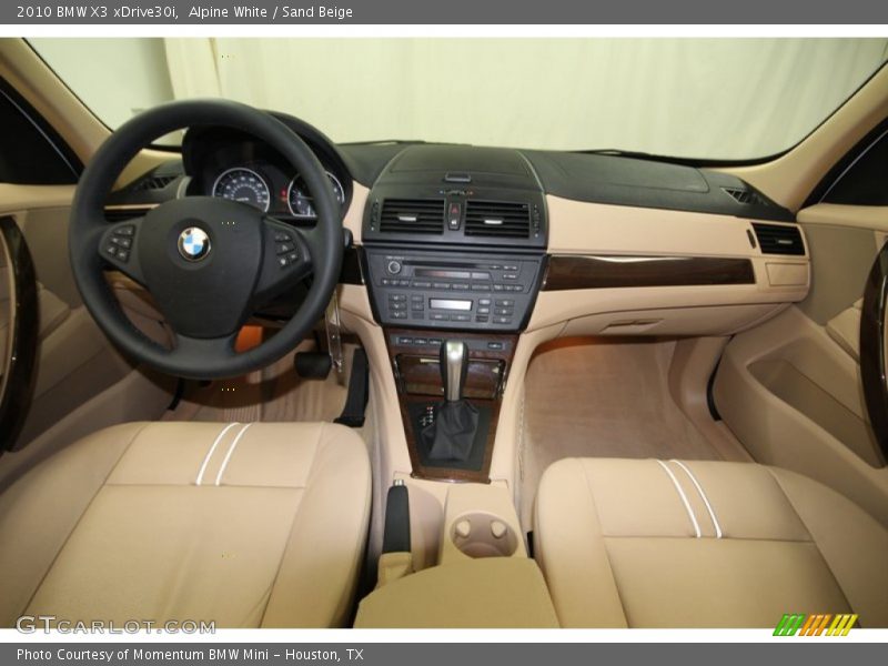 Alpine White / Sand Beige 2010 BMW X3 xDrive30i