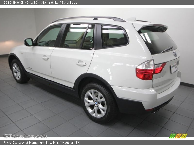 Alpine White / Sand Beige 2010 BMW X3 xDrive30i