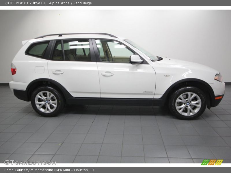 Alpine White / Sand Beige 2010 BMW X3 xDrive30i