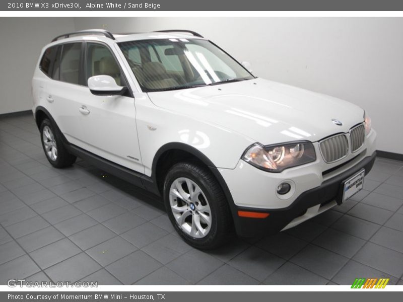 Front 3/4 View of 2010 X3 xDrive30i