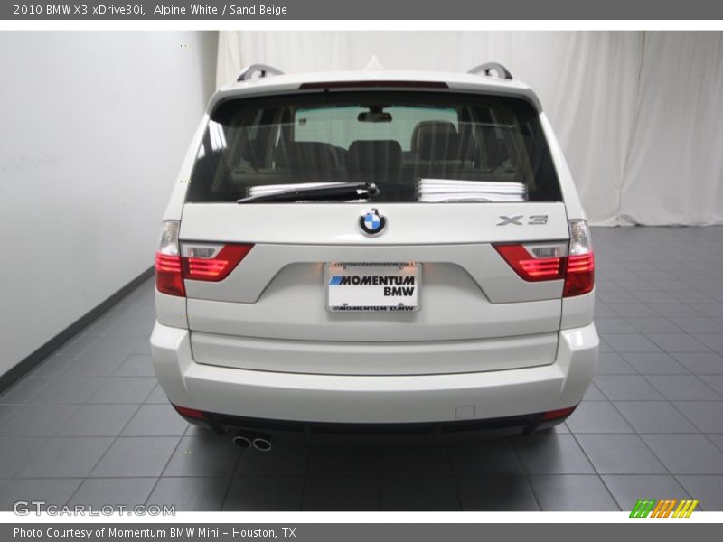 Alpine White / Sand Beige 2010 BMW X3 xDrive30i