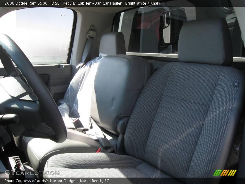 Bright White / Khaki 2008 Dodge Ram 5500 HD SLT Regular Cab Jerr-Dan Car Hauler
