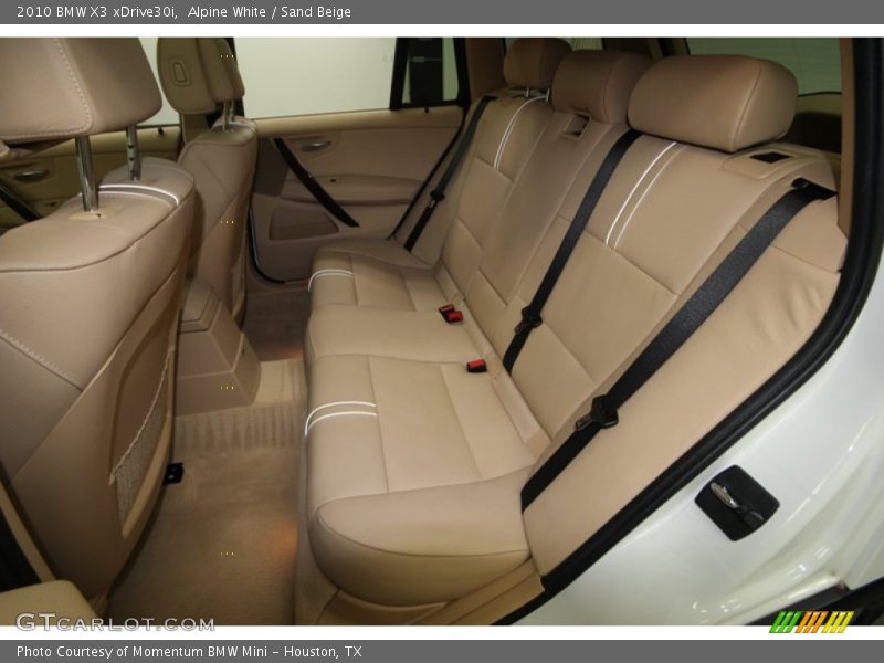 Rear Seat of 2010 X3 xDrive30i