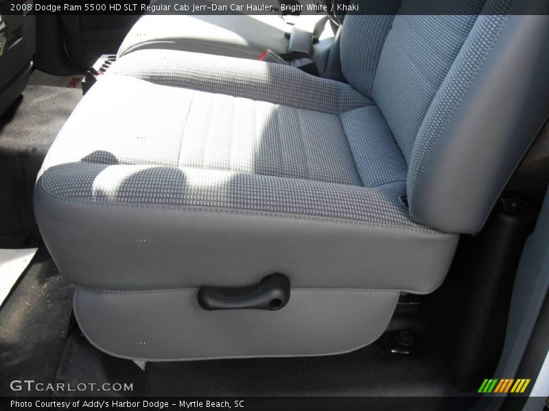 Bright White / Khaki 2008 Dodge Ram 5500 HD SLT Regular Cab Jerr-Dan Car Hauler
