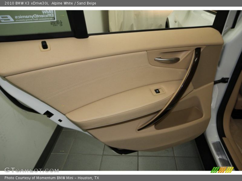 Alpine White / Sand Beige 2010 BMW X3 xDrive30i