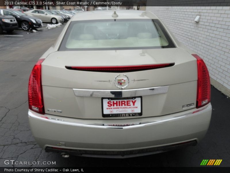 Silver Coast Metallic / Cashmere/Ebony 2013 Cadillac CTS 3.0 Sedan