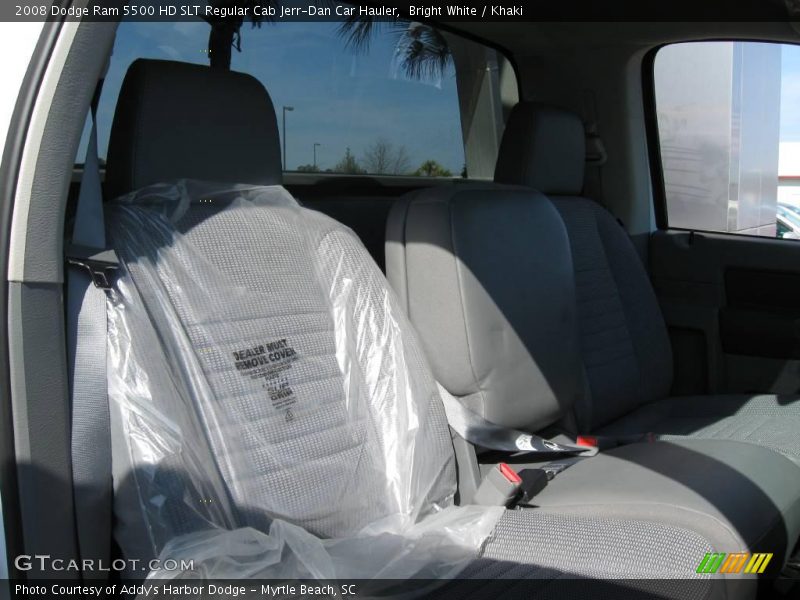 Bright White / Khaki 2008 Dodge Ram 5500 HD SLT Regular Cab Jerr-Dan Car Hauler