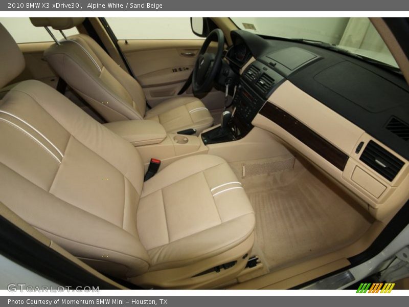 Alpine White / Sand Beige 2010 BMW X3 xDrive30i