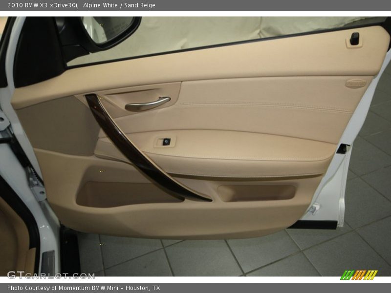 Alpine White / Sand Beige 2010 BMW X3 xDrive30i