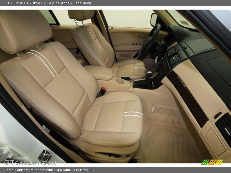 Alpine White / Sand Beige 2010 BMW X3 xDrive30i