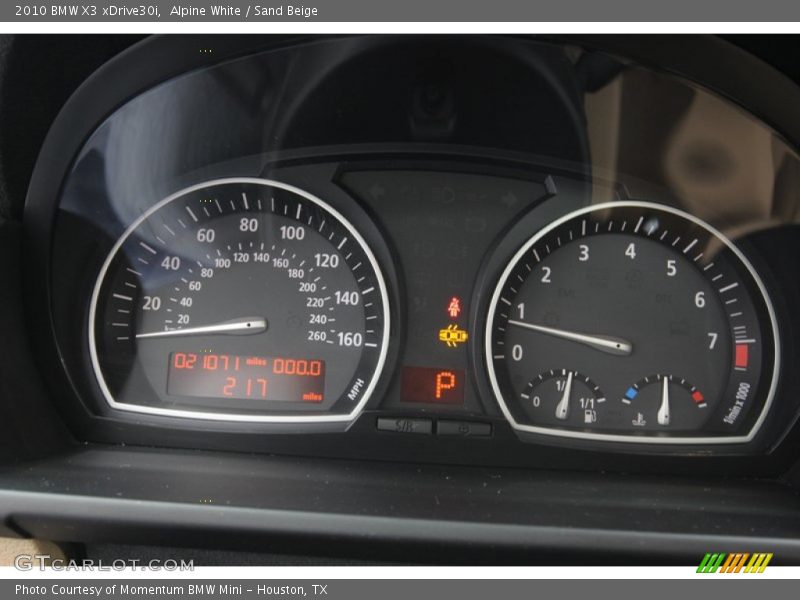 Alpine White / Sand Beige 2010 BMW X3 xDrive30i