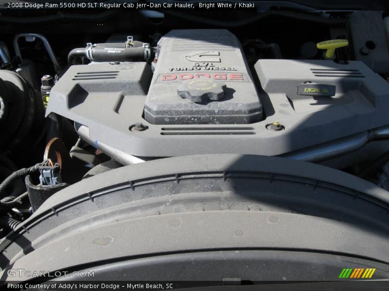 Bright White / Khaki 2008 Dodge Ram 5500 HD SLT Regular Cab Jerr-Dan Car Hauler