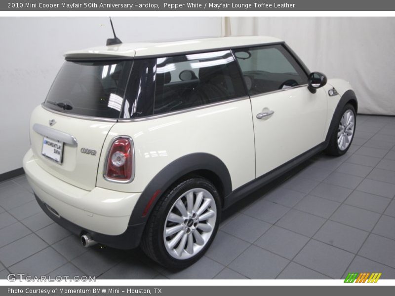Pepper White / Mayfair Lounge Toffee Leather 2010 Mini Cooper Mayfair 50th Anniversary Hardtop