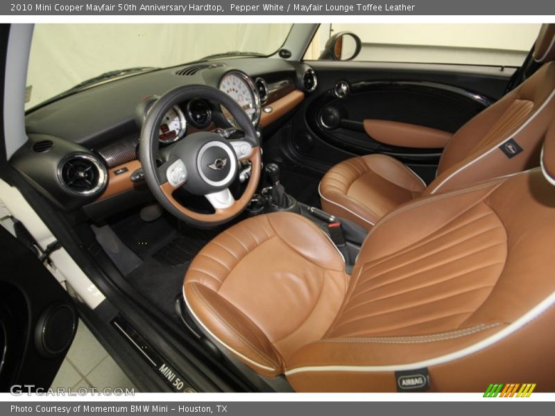 Mayfair Lounge Toffee Leather Interior - 2010 Cooper Mayfair 50th Anniversary Hardtop 