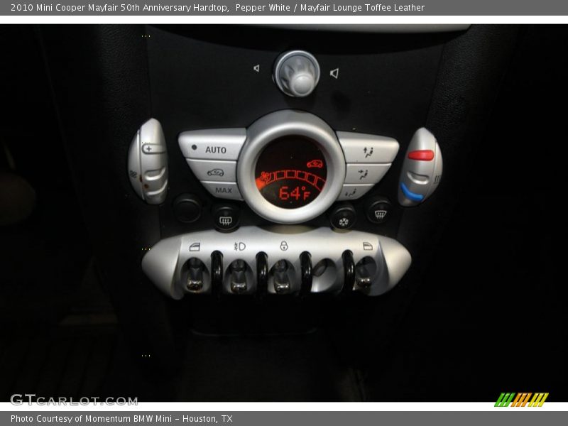 Controls of 2010 Cooper Mayfair 50th Anniversary Hardtop