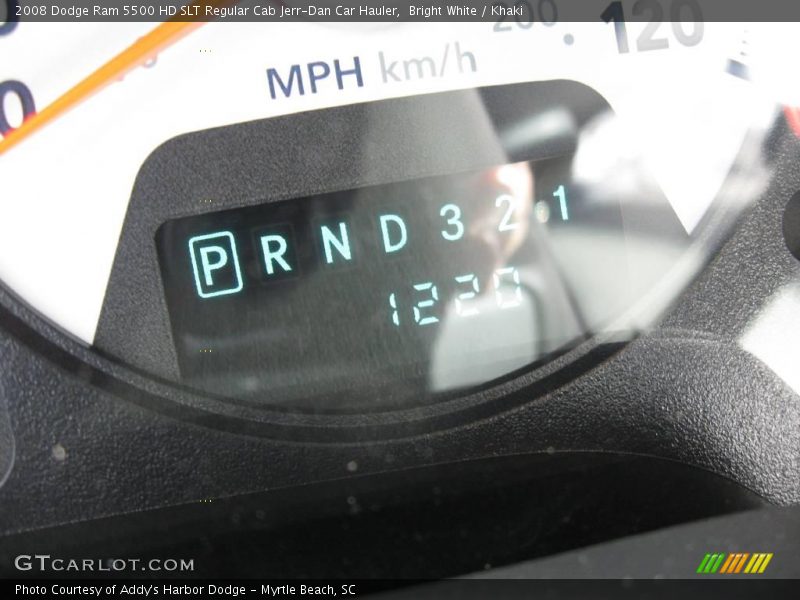 Bright White / Khaki 2008 Dodge Ram 5500 HD SLT Regular Cab Jerr-Dan Car Hauler