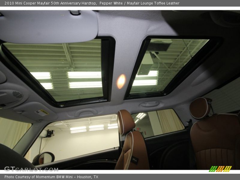 Sunroof of 2010 Cooper Mayfair 50th Anniversary Hardtop
