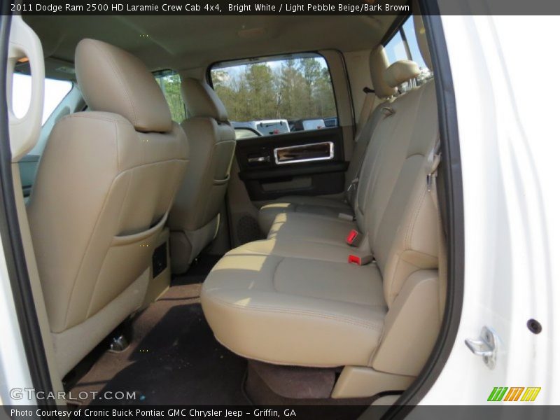 Bright White / Light Pebble Beige/Bark Brown 2011 Dodge Ram 2500 HD Laramie Crew Cab 4x4