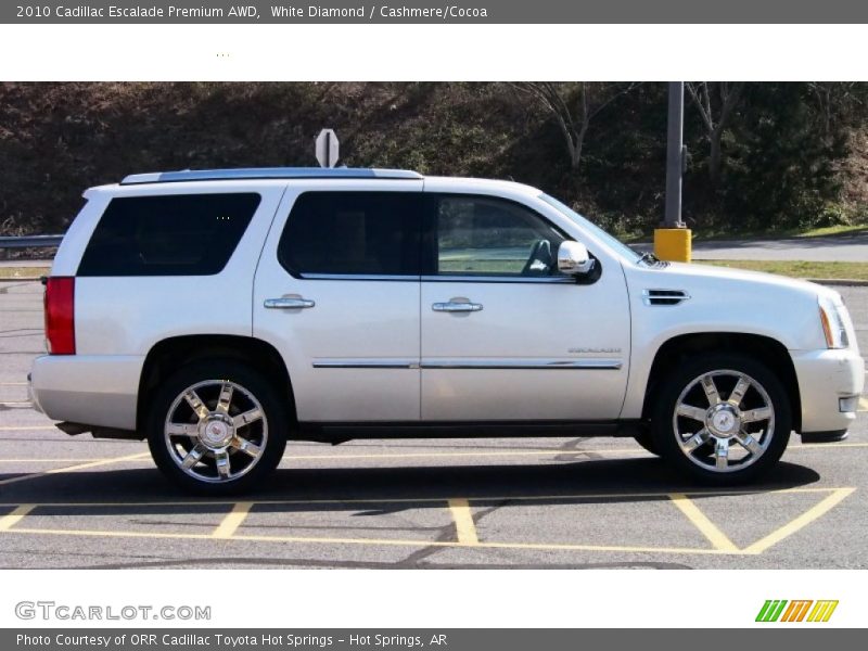 White Diamond / Cashmere/Cocoa 2010 Cadillac Escalade Premium AWD
