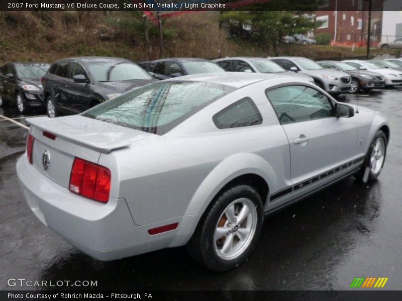 Satin Silver Metallic / Light Graphite 2007 Ford Mustang V6 Deluxe Coupe