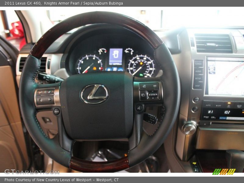 Knights Armor Pearl / Sepia/Auburn Bubinga 2011 Lexus GX 460