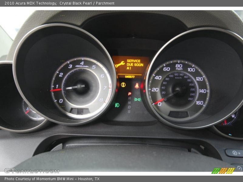 Crystal Black Pearl / Parchment 2010 Acura MDX Technology