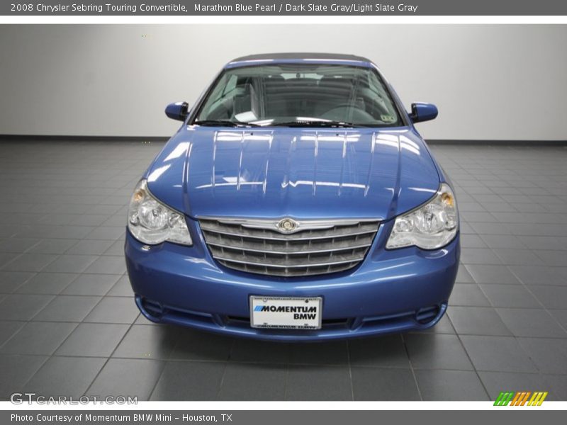 Marathon Blue Pearl / Dark Slate Gray/Light Slate Gray 2008 Chrysler Sebring Touring Convertible