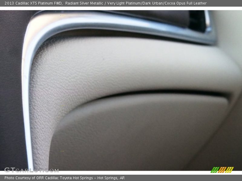 Radiant Silver Metallic / Very Light Platinum/Dark Urban/Cocoa Opus Full Leather 2013 Cadillac XTS Platinum FWD