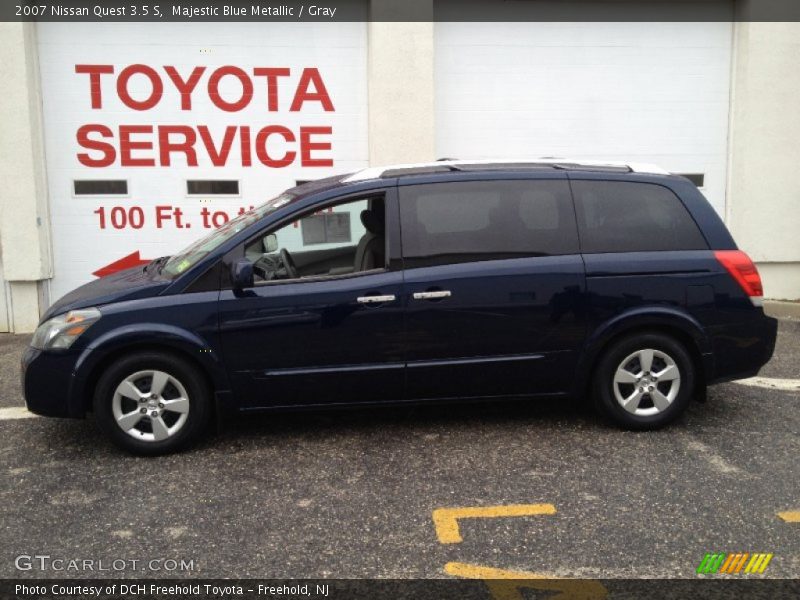 Majestic Blue Metallic / Gray 2007 Nissan Quest 3.5 S