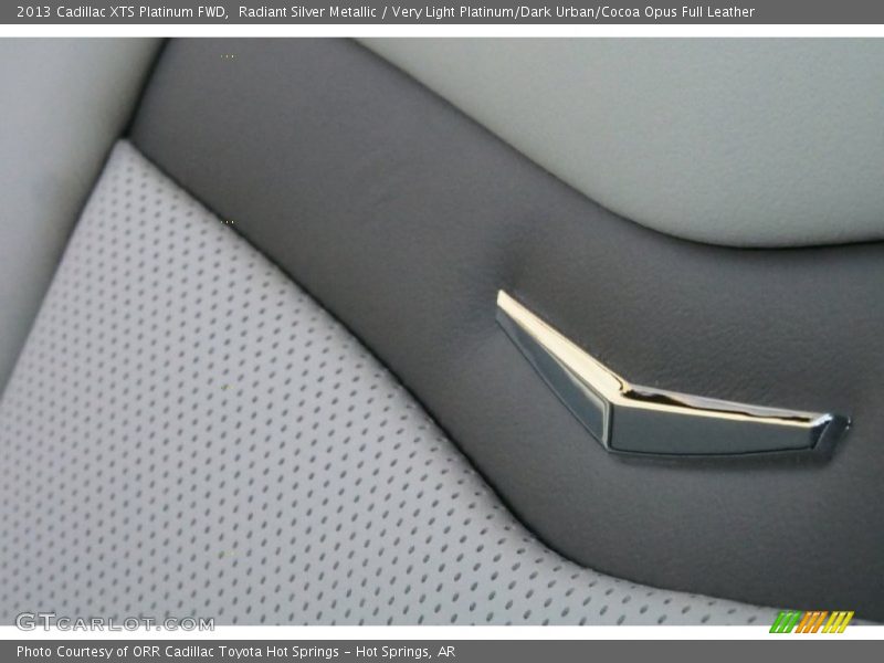 Radiant Silver Metallic / Very Light Platinum/Dark Urban/Cocoa Opus Full Leather 2013 Cadillac XTS Platinum FWD