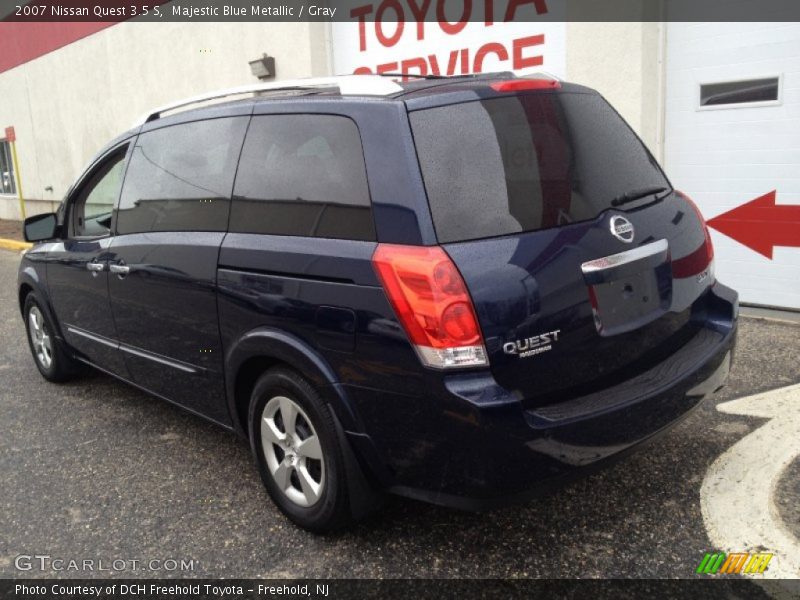 Majestic Blue Metallic / Gray 2007 Nissan Quest 3.5 S