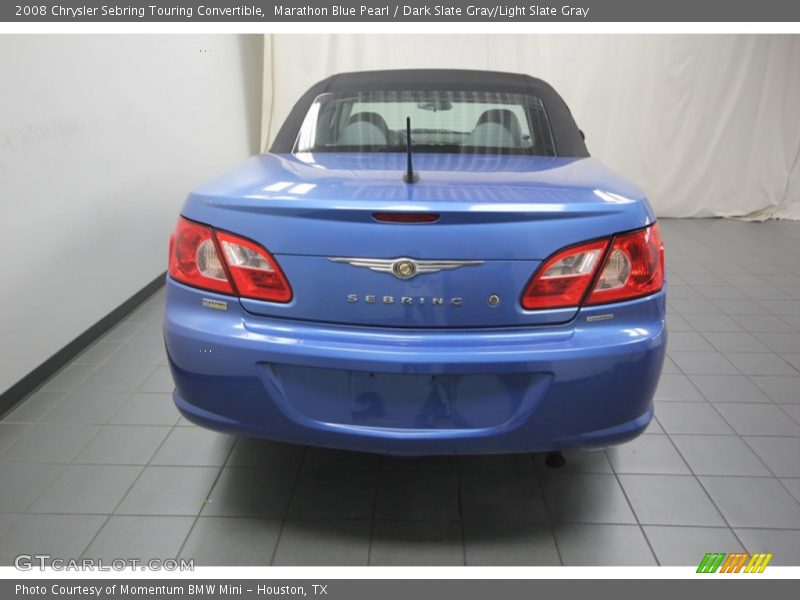 Marathon Blue Pearl / Dark Slate Gray/Light Slate Gray 2008 Chrysler Sebring Touring Convertible