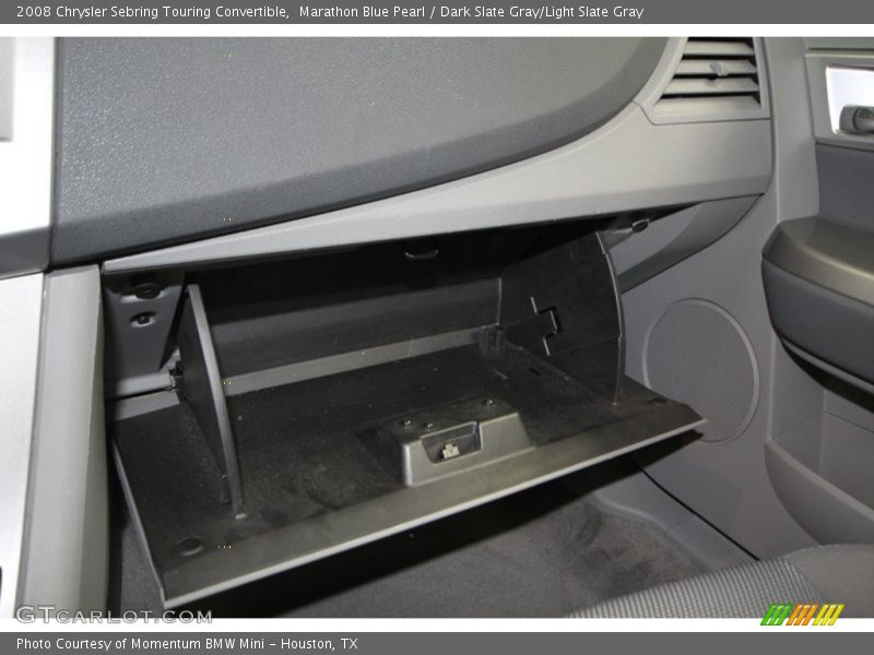 Marathon Blue Pearl / Dark Slate Gray/Light Slate Gray 2008 Chrysler Sebring Touring Convertible