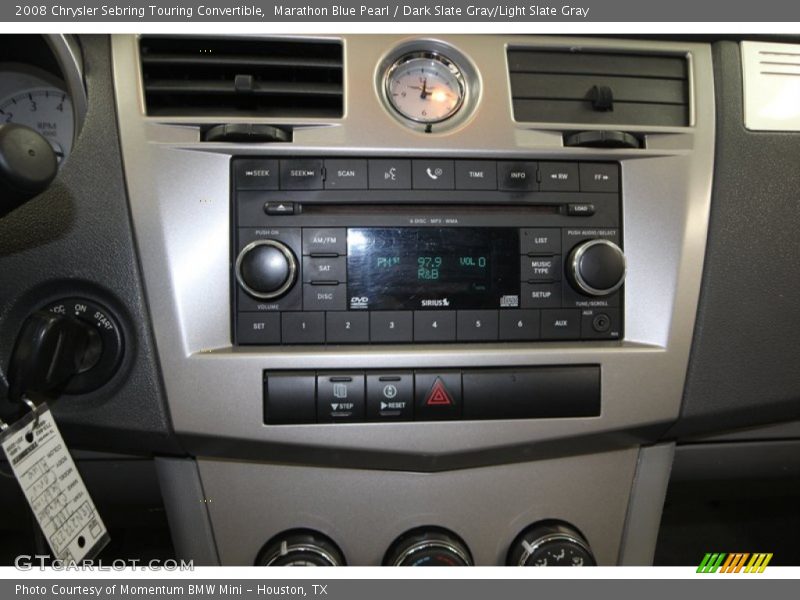 Controls of 2008 Sebring Touring Convertible