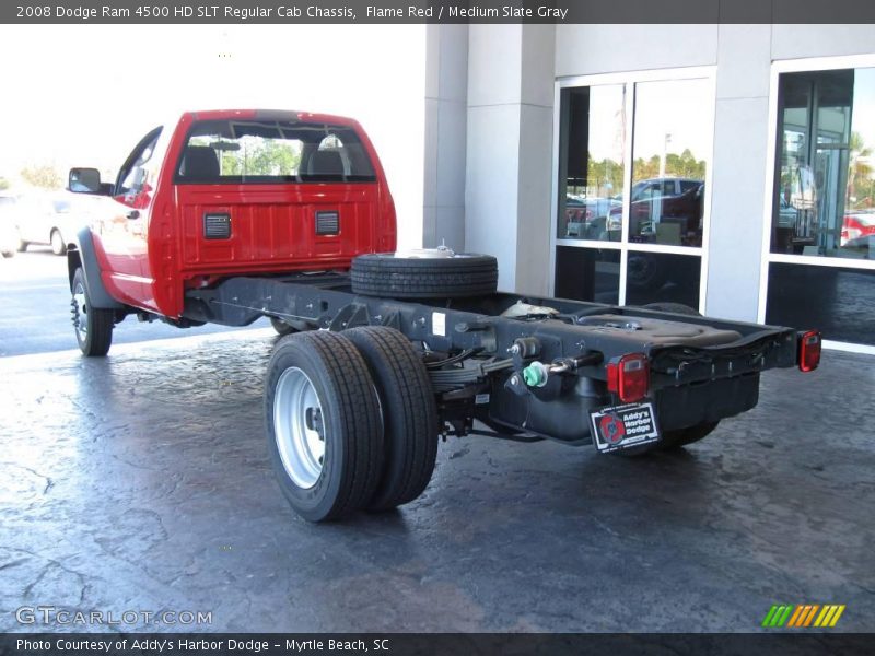 Flame Red / Medium Slate Gray 2008 Dodge Ram 4500 HD SLT Regular Cab Chassis
