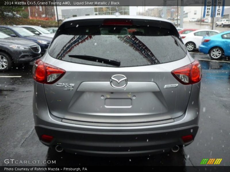 Liquid Silver Metallic / Black 2014 Mazda CX-5 Grand Touring AWD